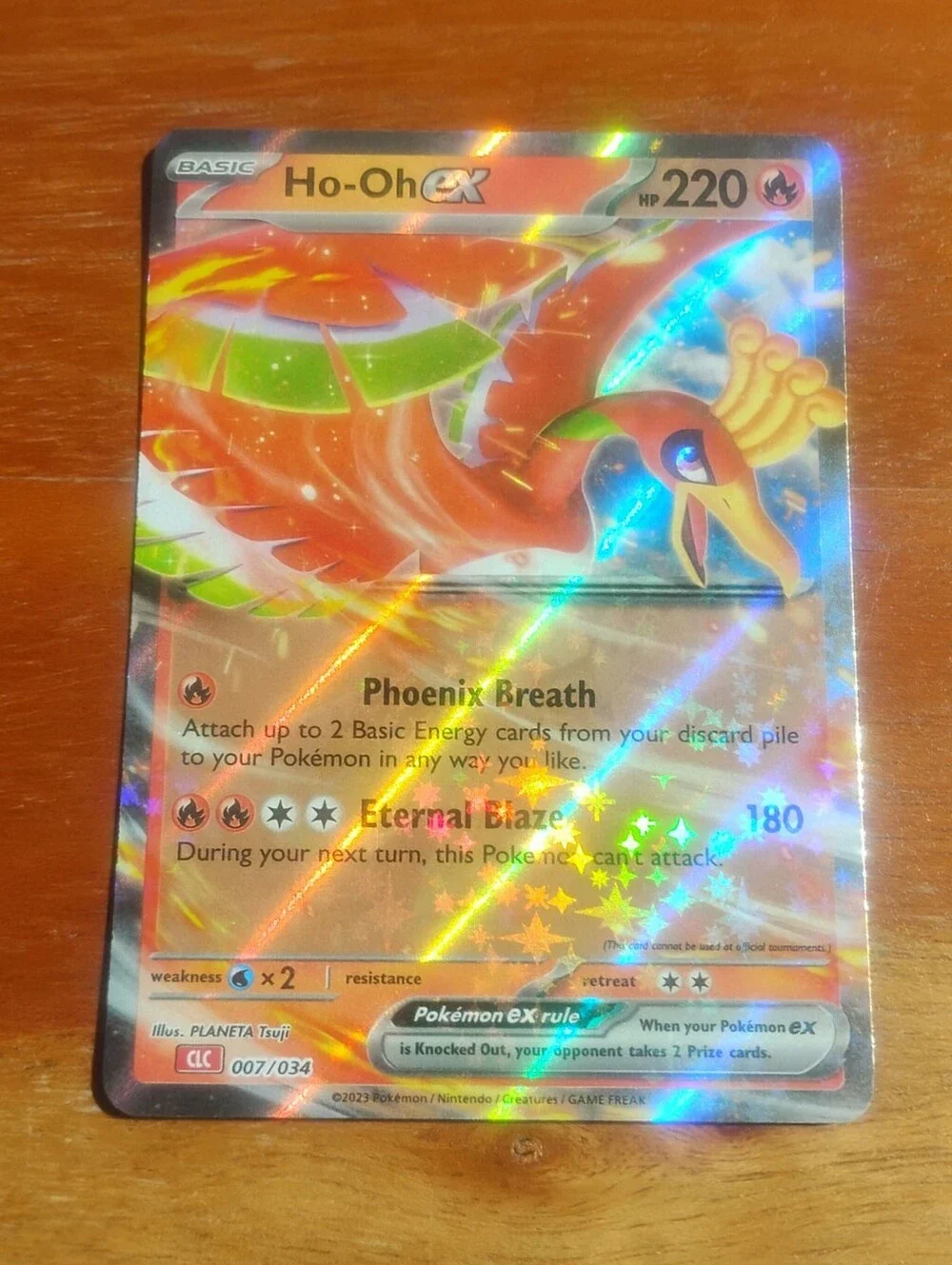 Mint 2023 Holo Ho-Oh EX 007/034 Classic Charizard Deck Pokemon Card